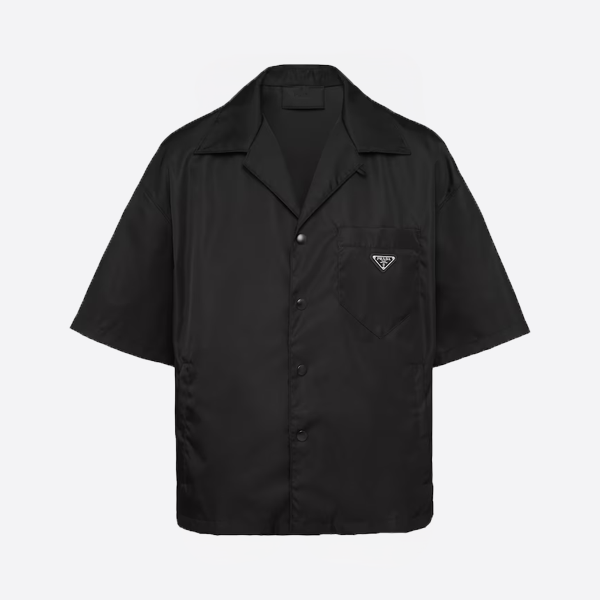 「正規品級」プラダ Re-Nylon 半袖シャツ ブラック