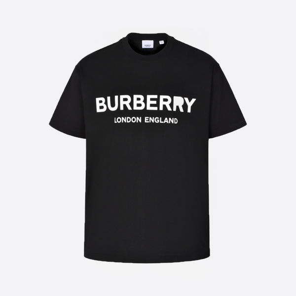 「正規品級」バーバリー レッチフォード ロゴ Tシャツ ブラック