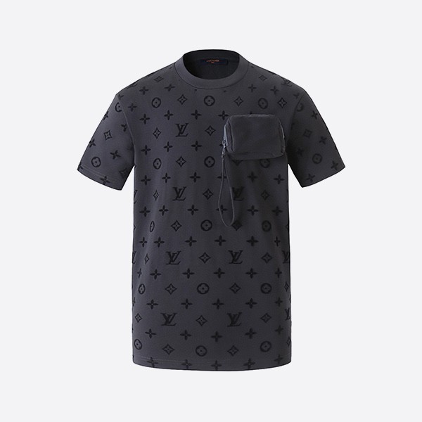 ルイ・ヴィトン フック＆ループ モノグラム Tシャツ ブラック
