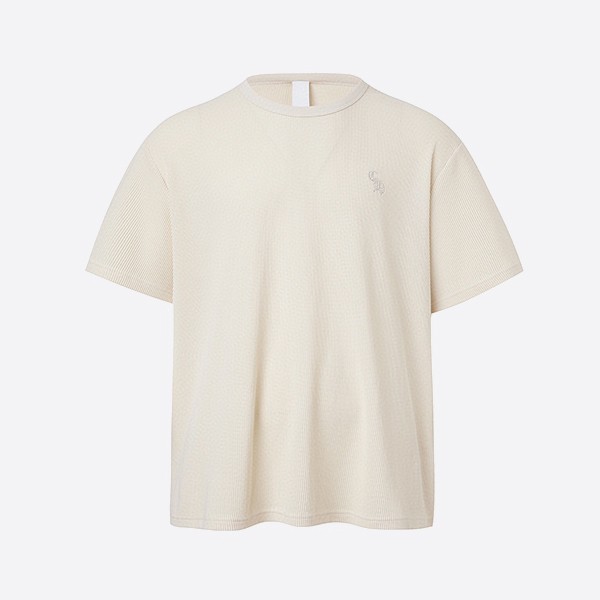 クロームハーツ CHレターワッフルサーマル半袖Tシャツ ホワイト