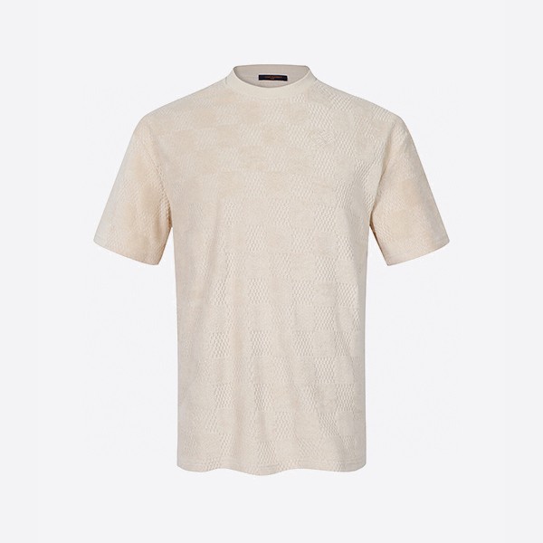 ルイ・ヴィトン ダミエ フレンチテリー Tシャツ ベージュ