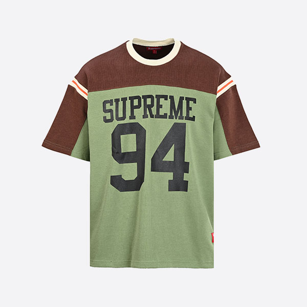 シュプリーム スプリット S/S フットボールトップ グリーン