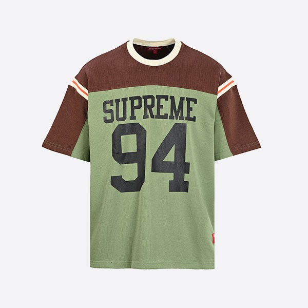 シュプリーム スプリット S/S フットボールトップ グリーン