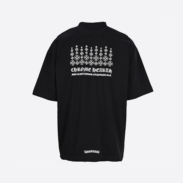 クロームハーツ CHプラスプリントポケットクルーネックTシャツ ブラック