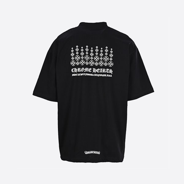 クロームハーツ CHプラスプリントポケットクルーネックTシャツ ブラック