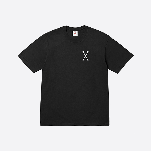 シュプリーム x 40エーカーズ マルコムX Tシャツ ブラック