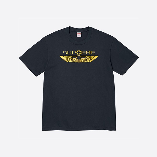 シュプリーム ウィングス Tシャツ ネイビー