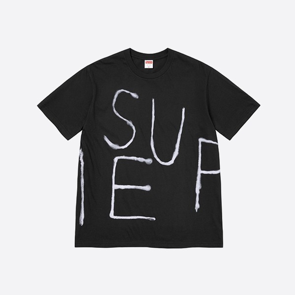 シュプリーム ペイントTシャツ ブラック
