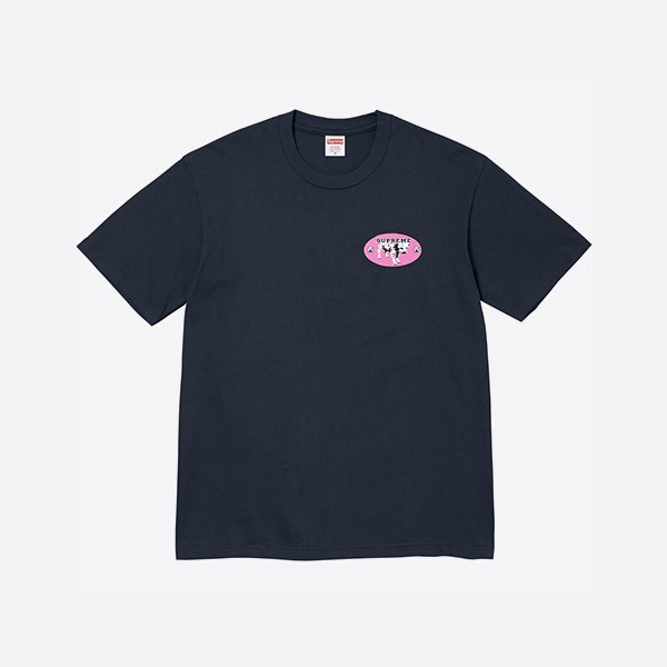 シュプリーム ダルメシアンTシャツ ネイビー