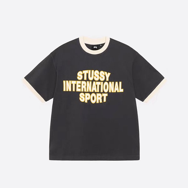 ステューシー スポーツ リンガーTシャツ（ブラック）