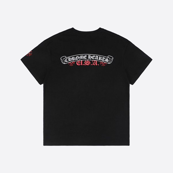 クロームハーツ NYC限定Tシャツ ブラック/レッド