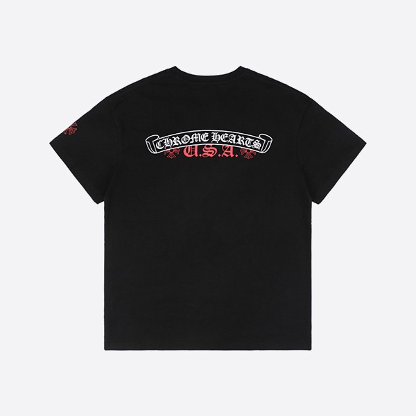 クロームハーツ NYC限定Tシャツ ブラック/レッド