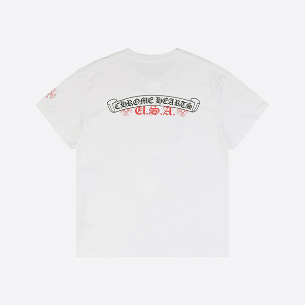 クロームハーツ NYC限定Tシャツ ホワイト/レッド