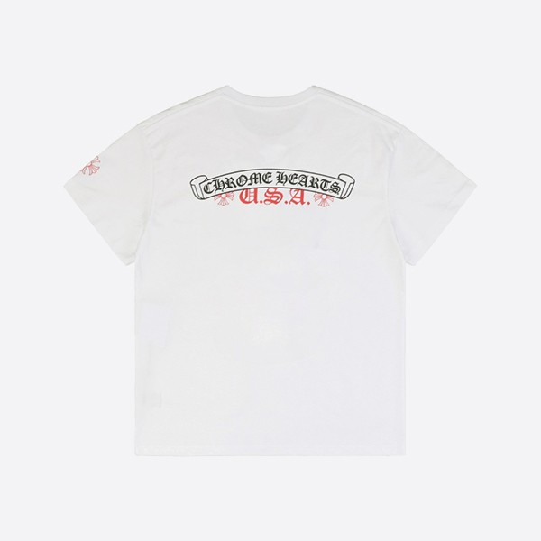 クロームハーツ NYC限定Tシャツ ホワイト/レッド
