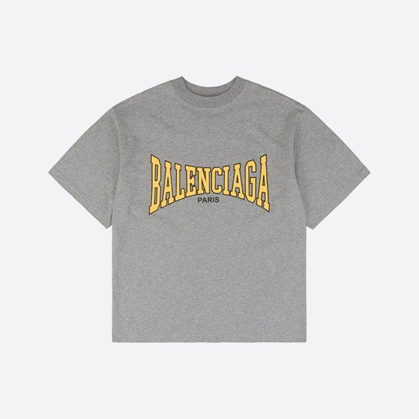 バレンシアガ ボクシングTシャツ オーバーサイズフィット グレー