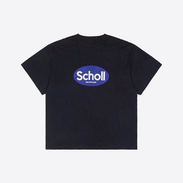 バレンシアガ ショール オーバーサイズTシャツ（ブラックフェード）