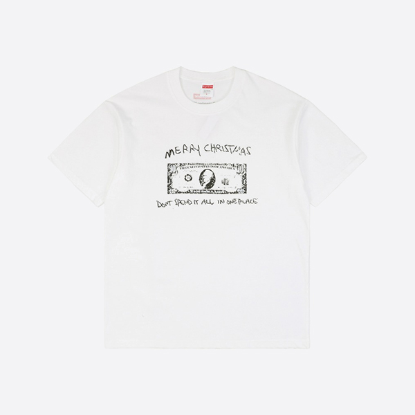 シュプリーム スペンドイットTシャツ ホワイト