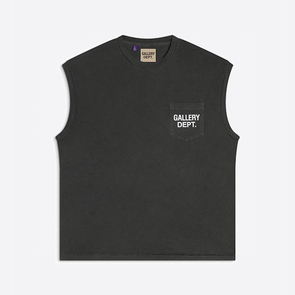 ギャラリーデプト Augi ノースリーブTシャツ ヴィンテージ ブラック