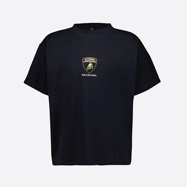 バレンシアガ ランボルギーニ エンブレム オーバーサイズ Tシャツ（ブラック フェード）