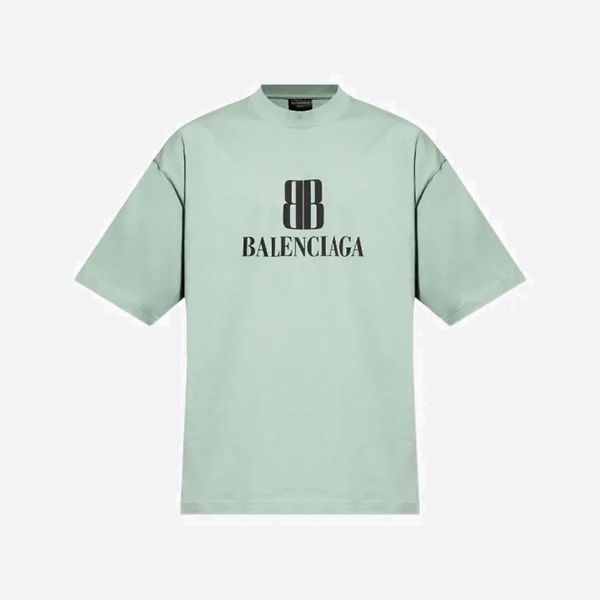 バレンシアガ ナノBB Tシャツ ミディアムフィット セージグリーン