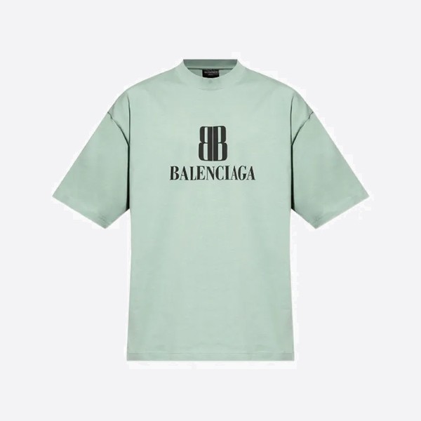 バレンシアガ ナノBB Tシャツ ミディアムフィット セージグリーン