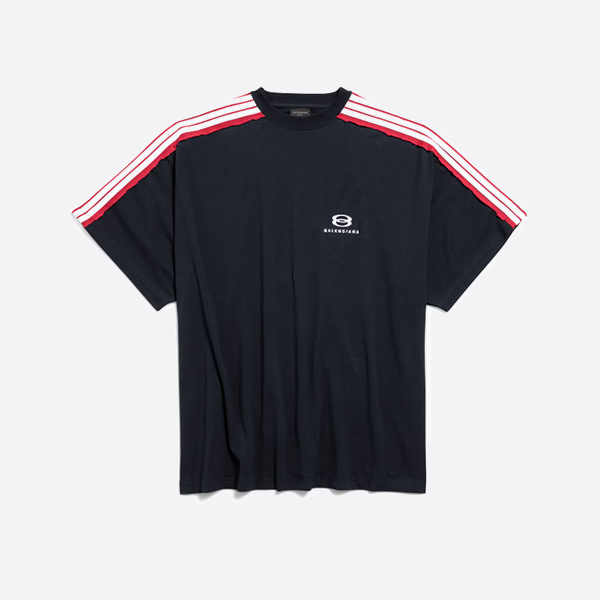 バレンシアガ ユニティ スポーツ アイコン オーバーサイズ Tシャツ（フェードブラック/ホワイト）
