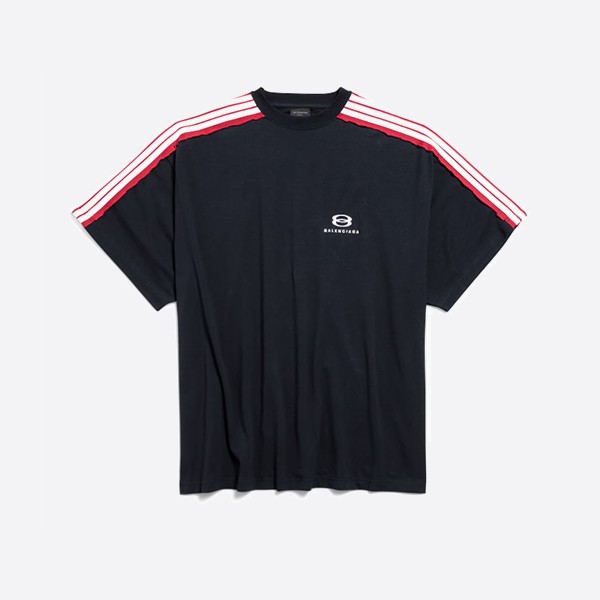 バレンシアガ ユニティ スポーツ アイコン オーバーサイズ Tシャツ（フェードブラック/ホワイト）