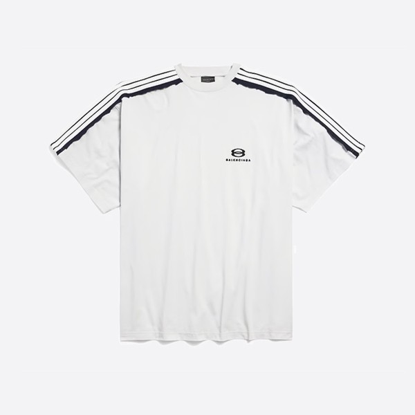 バレンシアガ ユニティ スポーツ アイコン オーバーサイズ Tシャツ（ダーティホワイト/ブラック）