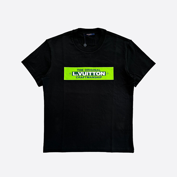 ルイ・ヴィトン ブラック＆グリーン クラフトマンシップ Tシャツ
