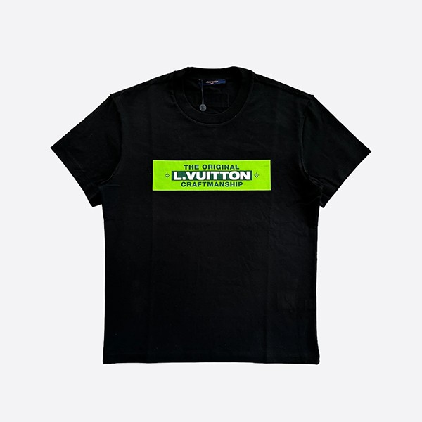 ルイ・ヴィトン ブラック＆グリーン クラフトマンシップ Tシャツ