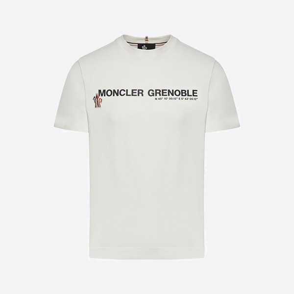 モンクレール グルノーブル ルースター Tシャツ ホワイト