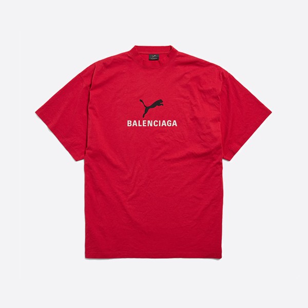 バレンシアガ プーマ オーバーサイズ Tシャツ（レッド）