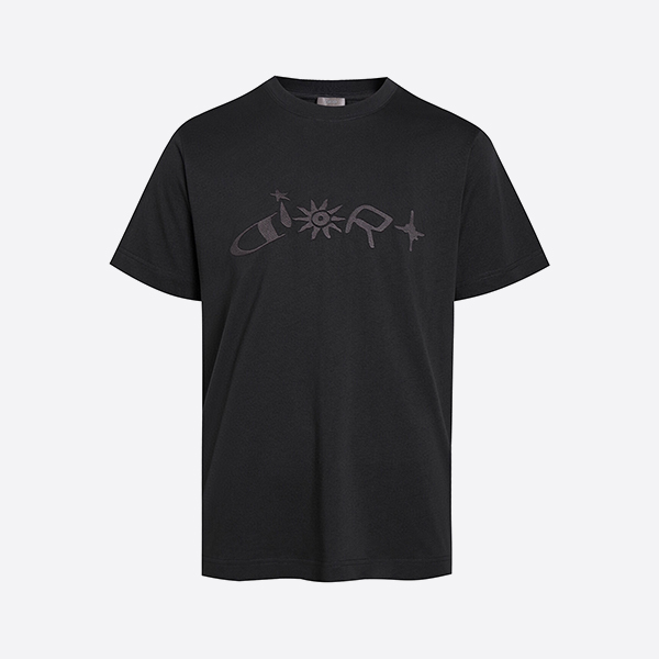 ディオール アンド ルイス ハミルトン ロゴ Tシャツ リラックスフィット ブラック