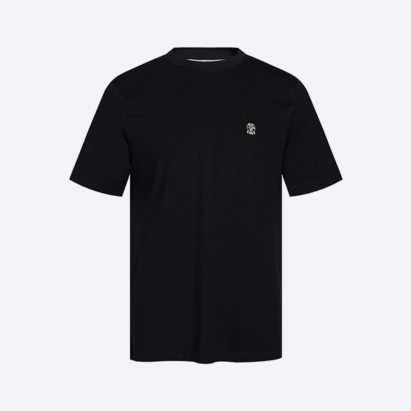 ブルネロ・クチネリ ロゴ Tシャツ ブラック