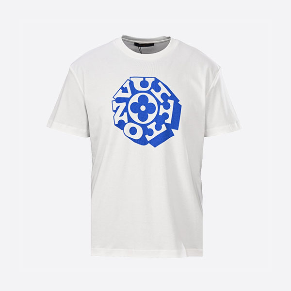 ルイ・ヴィトン プリント シグネチャー Tシャツ ホワイト