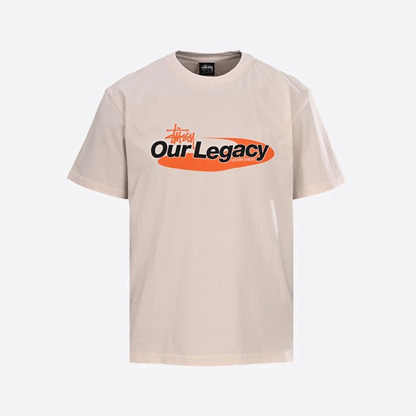 ステューシー x アワーレガシー OL スワール ピグメントダイ Tシャツ ナチュラル