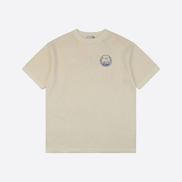 ディオールとヒルトン・ネル ニットTシャツ ホワイト