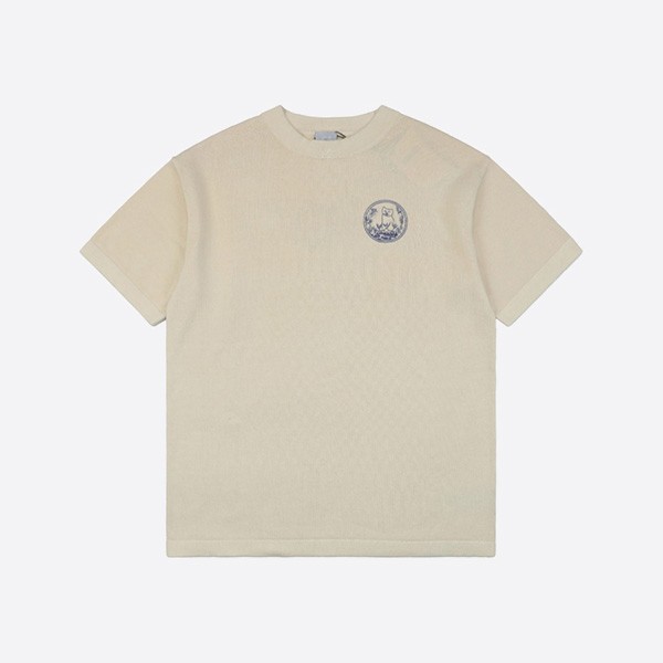 ディオールとヒルトン・ネル ニットTシャツ ホワイト