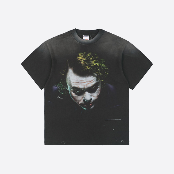 SAINT Mxxxxxx バットマン_SS Tシャツ ジョーカー ブラック