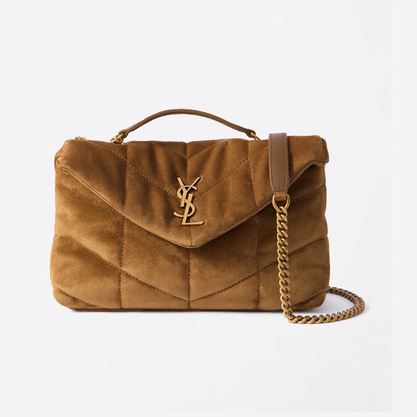 YSL サンローラン スモール パファー スエード 5774761U8377761