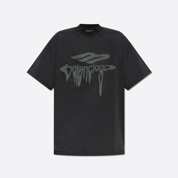 バレンシアガ 3b リクイファイド Tシャツ オーバーサイズ ブラック