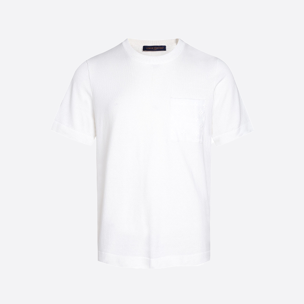 ルイ・ヴィトン モノグラム ナイロンディテール Tシャツ ホワイト