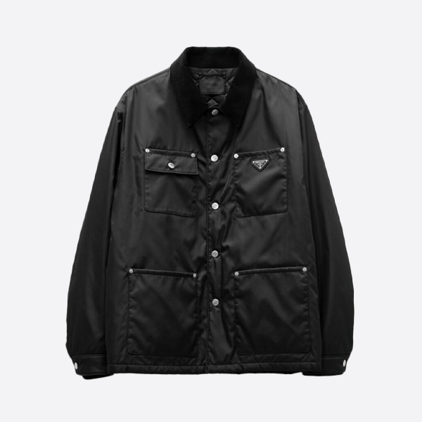 プラダ 25SS トライアングルロゴ マルチポケット フラップ パッド入りコートジャケット