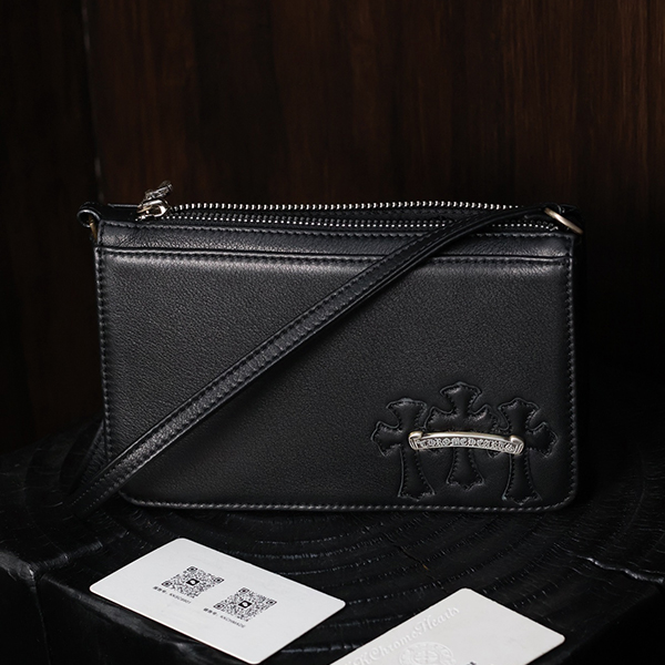 クロームハーツ ナイトバッグ レザー スクロール アンダーアーム