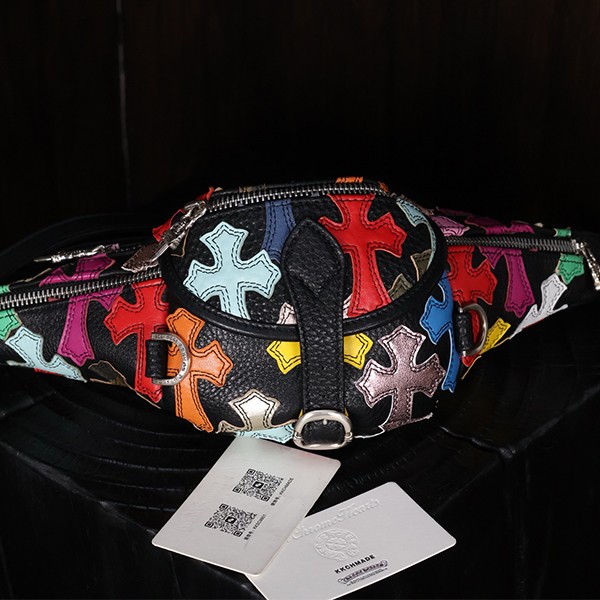 クロームハーツ スモールカラーブロッククロスウエストバッグ