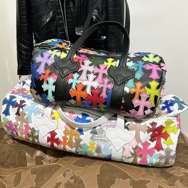 クロームハーツ カラフル フルパッチ ダッフルバッグ