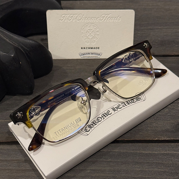 クロームハーツ トータスシェルフレイムスカウトフラワーフレーム