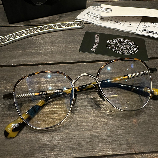 クロームハーツ GAG メガネ ブラウン