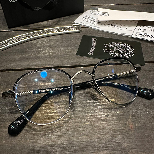 クロームハーツ GAG メガネ ブラックシルバー