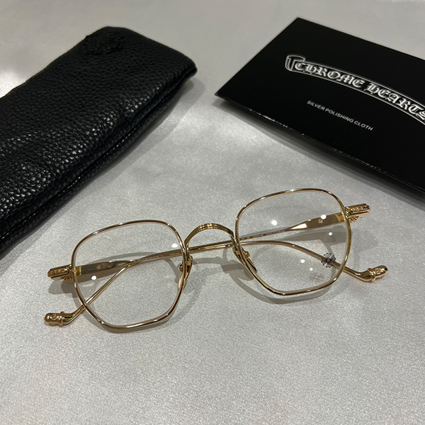 クロームハーツ Vagilictorian メガネ ゴールド